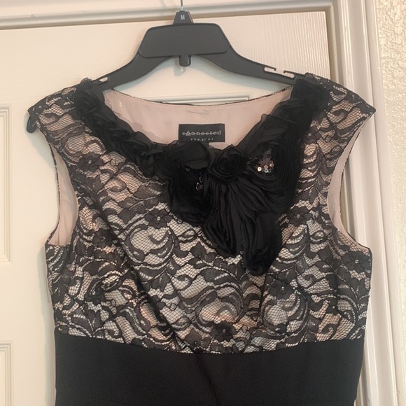 Connected Apparel Dress Special Occasion Black with Lace size 8. - Picture 7 of 15